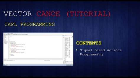 variables in CAPL-programming Canalyzer 7. . Capl programming examples